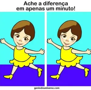 Ache a Diferença: A Menina de Amarelo