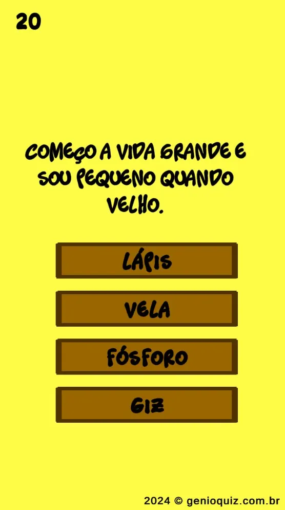 Genial Quiz Charadas - Grande e Pequeno